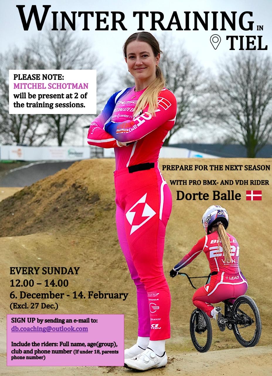 DB BMX Coaching wintertraining flyer